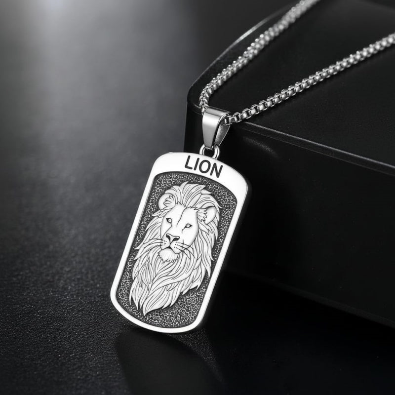 Sterling Silver Tiger Eagle Lion Dragon Phoenix Necklace for Men Animal Jewelry Gifts for Chrismas Birthday