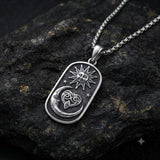 Sterling Silver Memento Mori Tree of Life Anubis Pendant Viking Amulet   Protection Pendant Necklace Halloween Gift