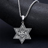Sterling Silver Crown Jesus Fish Celtic Knot Chai  Lion Star of David Pendant Necklace