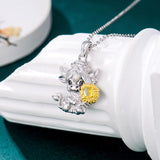 Sterling Silver Highland Cow Necklace