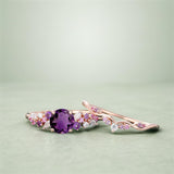 Sterling Silver 1CT Round Gemstone Engagement Promise Anniversary Ring Set for Women