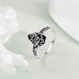 Sterling Silver Vintage Cat Butterfly Dragonfly Hummingbird Snake Ring for Women