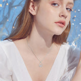 Sterling Silver Heart Elephant Pendant Necklace
