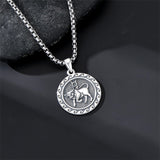 Sterling Silver 12 Zodiac Astrology Horoscope Pendant Necklace