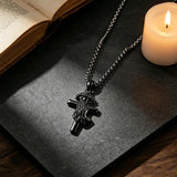 Sterling Silver Praying Hands Angel Sword Wing Cross Pendant Necklace Religious Gifts for Men