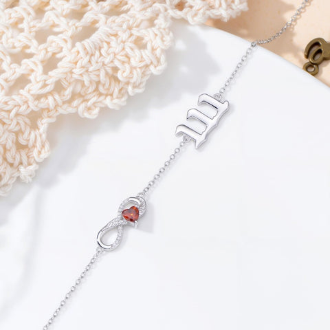 Sterling Silver Infinity Angel Number 111 333 444  777 Bracelet Gifts for Christmas Birthday