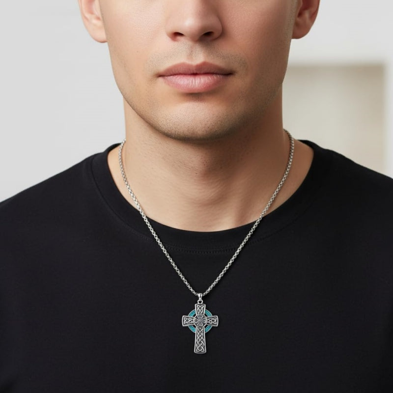 Sterling Silver Cross Pendant Necklace Christian Religious Jewelry Gifts for Anniversary