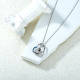 Sterling Silver Raccoon Pendant Necklace