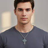 Sterling Silver Cross Pendant Necklace Christian Religious Jewelry Gifts for Anniversary