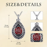 Sterling Silver Cross Hummingbird Cardinal  Rose Sunflower Urn  Necklace for Ashes Cremation Jewelry