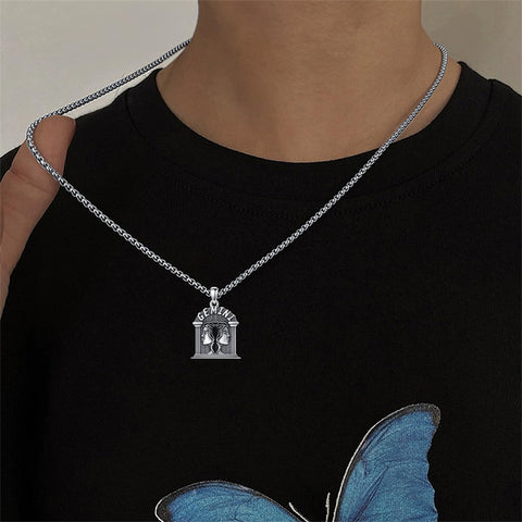 Sterling Silver Constellation Celestial Pendant Necklace