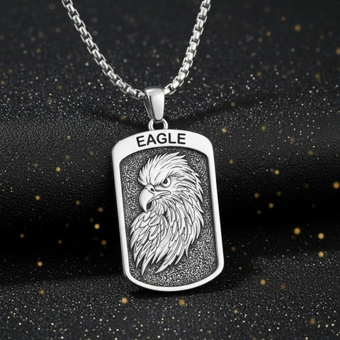 Sterling Silver Tiger Eagle Lion Dragon Phoenix Necklace for Men Animal Jewelry Gifts for Chrismas Birthday