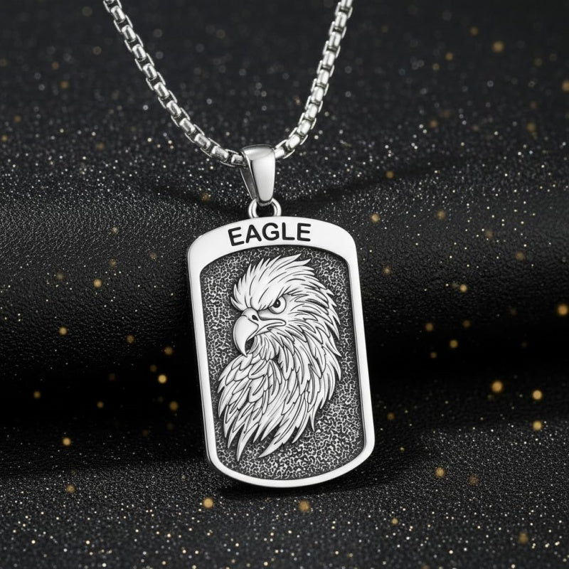 Sterling Silver Tiger Eagle Lion Dragon Phoenix Necklace for Men Animal Jewelry Gifts for Chrismas Birthday