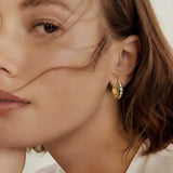 14K Gold Plated  Hoop Earrings for Her