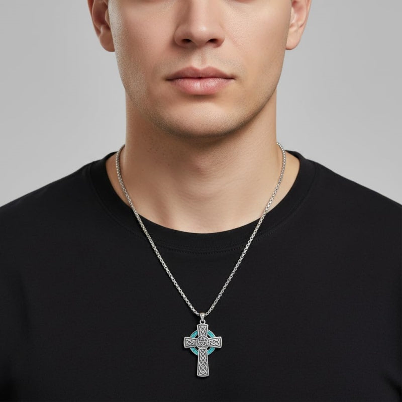 Sterling Silver Cross Pendant Necklace Christian Religious Jewelry Gifts for Anniversary