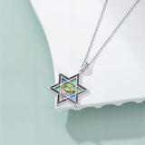Sterling Silver Crown Jesus Fish Celtic Knot Chai  Lion Star of David Pendant Necklace