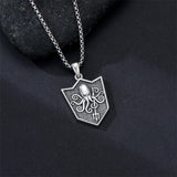 Sterling Silver  Eagle Elephant Fox Octopus Trident  Pig Raven Scorpion Pendant Necklace