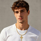 14K Gold Plated Cross Pendant Necklace Christian Jewelry Gifts