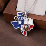 Sterling Silver  Bluebonnets Cow Skull Cowboy Hat Boot Cactus Cowgirl Texas Necklace Texas Necklace