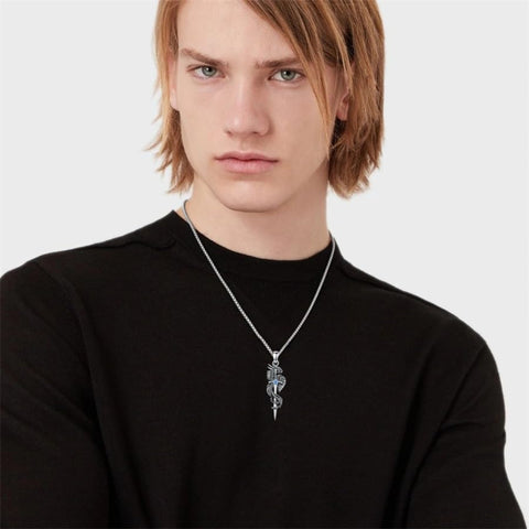 Sterling Silver Phoenix Pendant Necklace