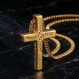 14K Gold Plated Soccer Football Basketball Baseball Cross  with Bible Verses Religious Pendant Necklace for Men