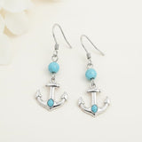 Sterling Silver Turquoise Owl Dragonfly Butterfly Hummingbird Dangle Earrings