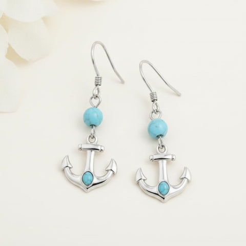 Sterling Silver Turquoise Owl Dragonfly Butterfly Hummingbird Dangle Earrings