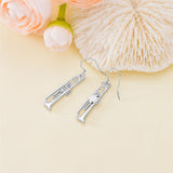 Sterling Silver Piano Drum Trumpet Music Dangle Earrings for Women