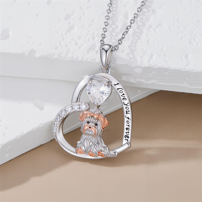 Sterling Silver 12 Month Birthstone Yorkshire Pendant Necklace