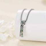 Sterling Silver Abalone Shell Butterfly Dragonfly Moon Phase Mountains Sunflower Tree of Life Urn Necklaces for Ashes