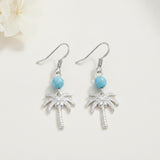 Sterling Silver Turquoise Owl Dragonfly Butterfly Hummingbird Dangle Earrings