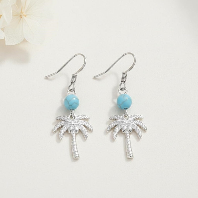 Sterling Silver Turquoise Owl Dragonfly Butterfly Hummingbird Dangle Earrings