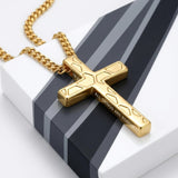 14K Gold Plated Soccer Football Basketball Baseball Cross  with Bible Verses Religious Pendant Necklace for Men