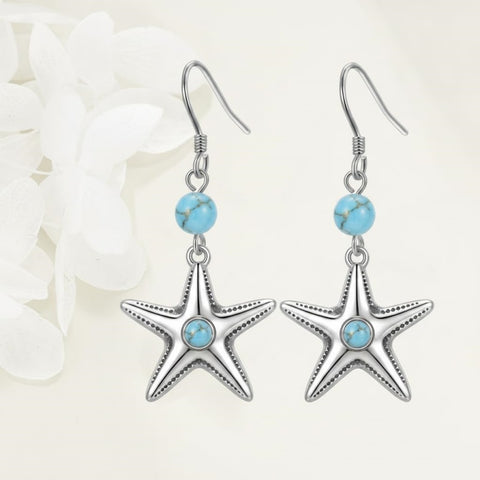 Sterling Silver Turquoise Owl Dragonfly Butterfly Hummingbird Dangle Earrings