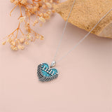 Sterling Silver Turquoise Angel Number 11:11 111 333 444 Pendant Necklace