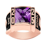 Sterling Silver Personalized Birthstone High School College Class Ring