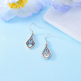 Sterling Silver Moonstone Filigree Bee Dragonfly Hummingbird Butterfly Dangle Earrings for Women Christmas Gift