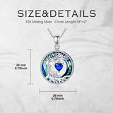 Sterling Silver Crystal  Tree of Life Mother and 1-4 Daughter Son Pendant Necklace Birthday Christmas Gift
