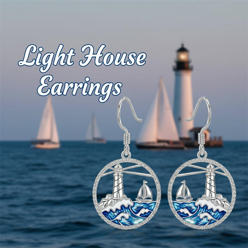 Sterling Silver Dolphin Dangle Earrings