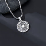 Sterling Silver 12 Zodiac Astrology Horoscope Pendant Necklace