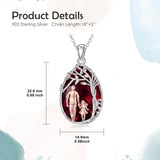 Sterling Silver Crystal Father Daughter Pendant Necklace from Dad  I Love You Forever Jewelry