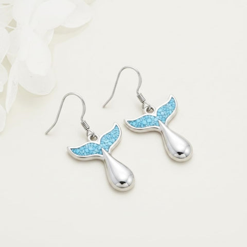 Sterling Silver Turquoise Owl Dragonfly Butterfly Hummingbird Dangle Earrings