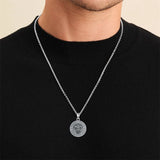 Sterling Silver  Bull Pendant Necklace