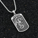 Sterling Silver Tiger Eagle Lion Dragon Phoenix Necklace for Men Animal Jewelry Gifts for Chrismas Birthday