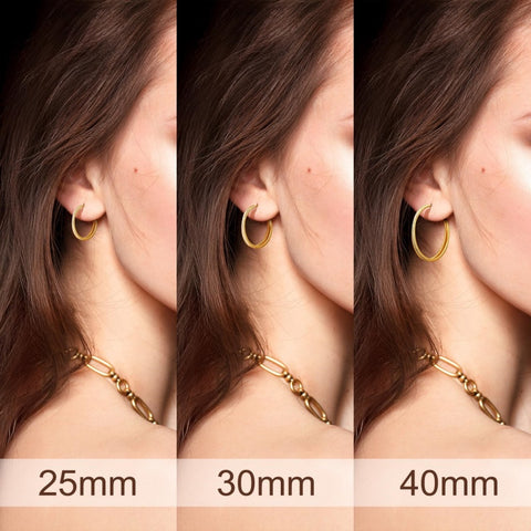 14K Gold Plated Cubic Zirconia Layered Dual-Hoop Earrings for Women