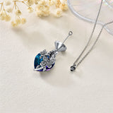 Sterling Silver Butterfly Urn Necklace For Ashes