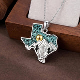 Sterling Silver  Bluebonnets Cow Skull Cowboy Hat Boot Cactus Cowgirl Texas Necklace Texas Necklace