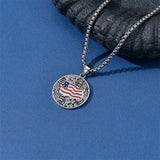 Sterling Silver American Flag Football Basketball Soccer Volleyball Tennis Baseball Pendant Necklace