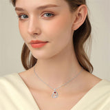 14K Gold Birthstone Corgi Pendant Necklace