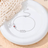 Sterling Silver Infinity Angel Number 111 333 444  777 Bracelet Gifts for Christmas Birthday